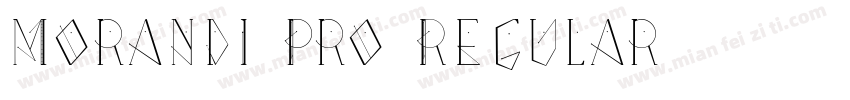 Morandi Pro Regular字体转换